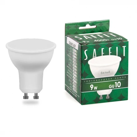 Лампа светодиодная SBMR1609 MR16 GU10 9W 230V 4000K Saffit 55149