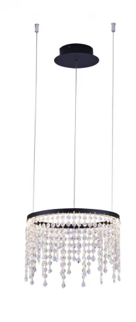 Хрустальная люстра светодиодная eclipse 1671.1 D400 LED (220V, хрусталь K10, на тросе, кольцо)