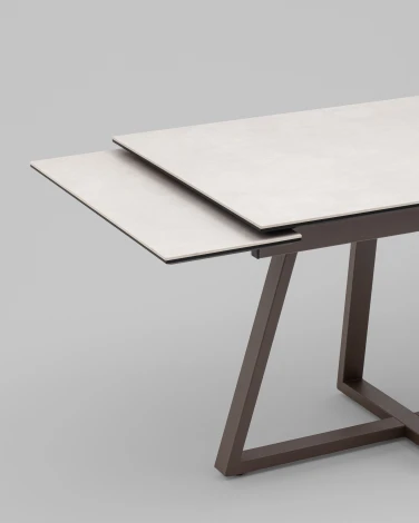 Стол Керас 120-180/80/75, столешница керамика Carmen light grey Stool Group УТ000042068