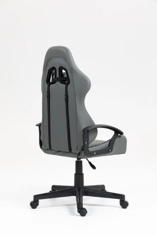 Кресло спортивное TopChairs Wyvern серо-черный арт.УТ000039485