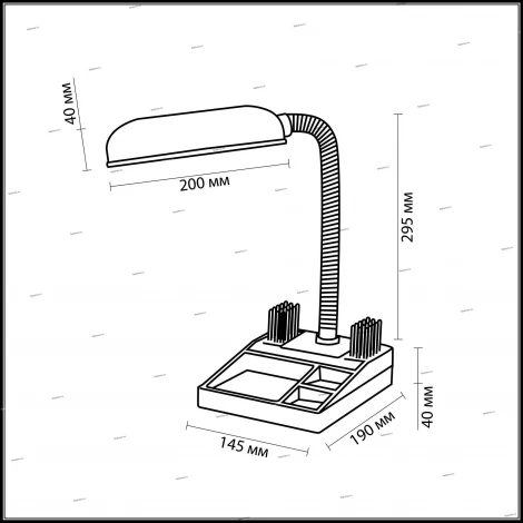 Интерьерная настольная лампа Odeon Light Bruso 2335/1T