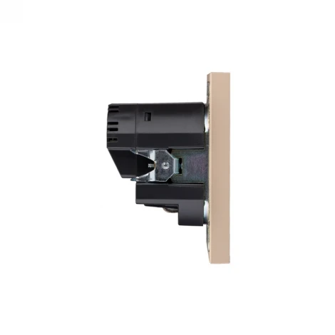 Розетка 1-ая с/з с/у з/ш 16А с USB A+C быстрой зарядки 5В/3А шелк Kranz Strong KR-78-0704-8