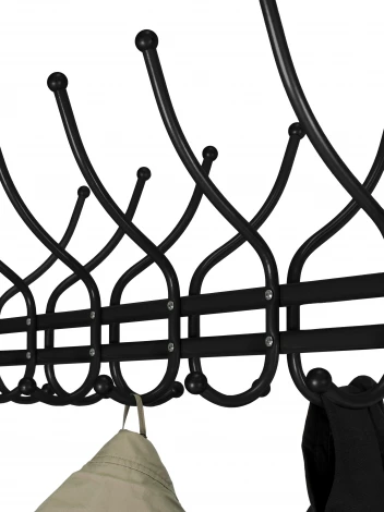 Вешалка напольная М 12М чёрный Mebelik 009748