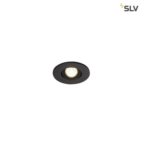Точечный светильник встраиваемый черный SLV New Tria 113980