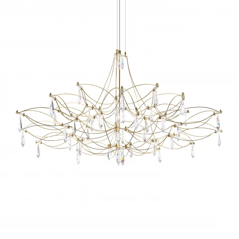 Подвесная люстра светодиодная Loft It Mira 10590/1000 Gold Asfour