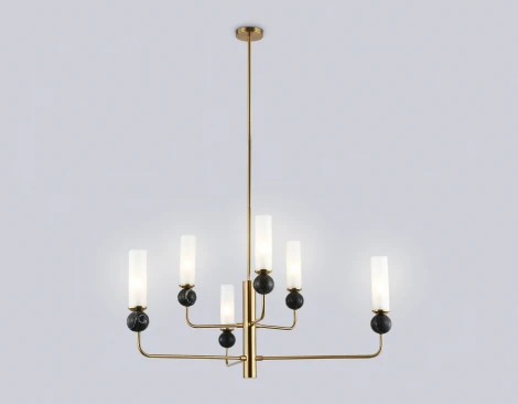 Потолочная люстра на штанге с мрамором Ambrella Ceramo Modern LH53263