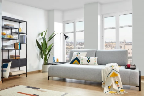 Журнальный стол La Forma (ex Julia Grup) Compo (Черный/ МДФ,Дерево,Сталь,Металл)