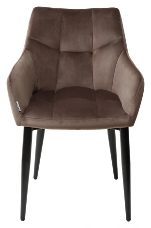 Стул M-City HECTOR BLUVEL-38 LATTE, велюр/ черный каркас
