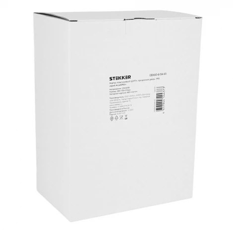 Корпус пластиковый ЩМПп EBX60-6/04-65 IP65 c прозрачной дверью, пластик Stekker ArcaWP65 50719