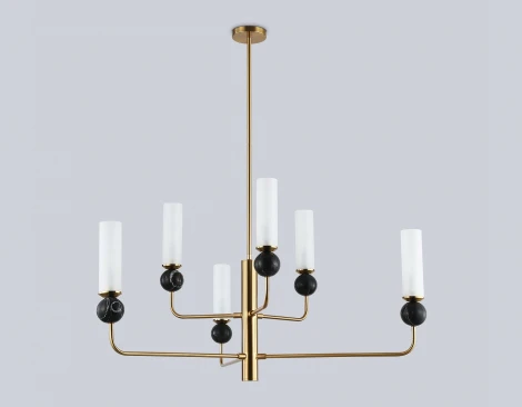 Потолочная люстра на штанге с мрамором Ambrella Ceramo Modern LH53263