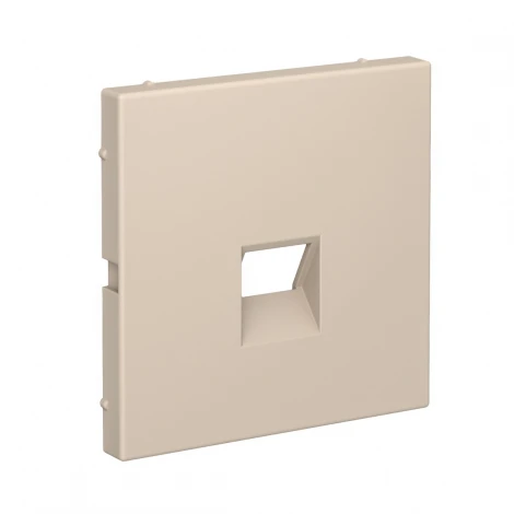 Накладка для компьютерной/телефонной розетки RJ-45/RJ-11 (песочный) Systeme Electric GAL001284