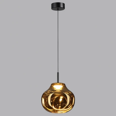 Подвесной светильник Odeon Light Vaso 5097/4LA черный/золотой/металл/стекло LED 4W 4000K (220V, на проводе)