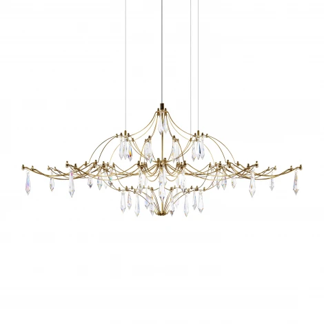 Подвесная люстра светодиодная Loft It Mira 10587/1000 Gold Asfour