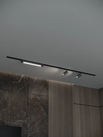 Трековая система в сборе встраиваемая однофазная 220V Hesby Lighting Skylite №5 HSBL_kompl_S005_VI2B3K