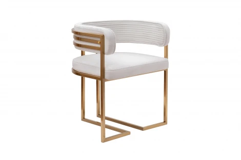 GY-85040 Стул велюр светло-серый/матовое золото 60*55*73см Garda Decor