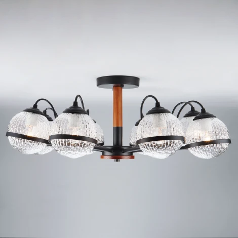 Потолочная люстра Eurosvet Livia 70081/8 черный