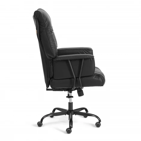 Кресло Линкольн Металбл/Lincoln Metalbl кож/зам, черный, 36-6 Tetchair 25686