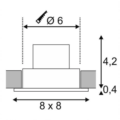 Встраиваемый точечный светильник Slv Patta 114431