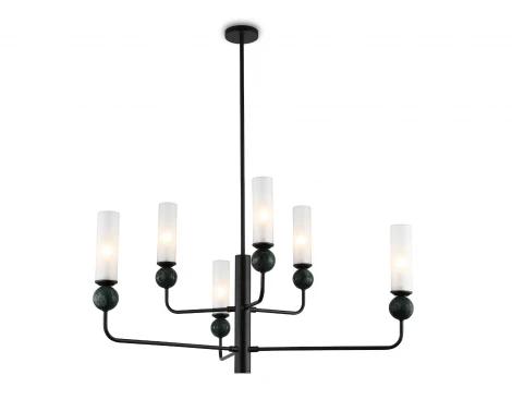 Потолочная люстра на штанге с мрамором Ambrella Ceramo Modern LH53274