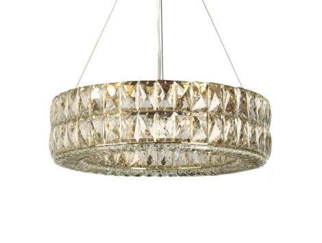 Подвесной светильник Newport 10120 10124+4/S gold (220V, хрусталь, на тросе, круглые, кольцо)