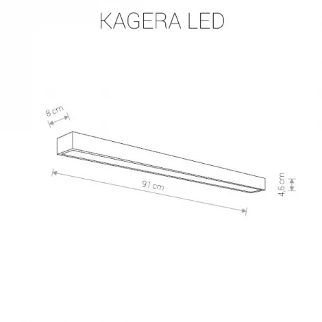 Настенный светильник линейный IP44 Kagera Nowodvorski Led 9502