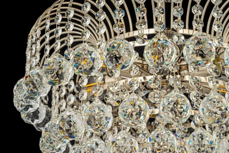 Подвесная люстра Arti Lampadari Bellagio E 1.5.50.100 N (220V, хрусталь, на цепи)