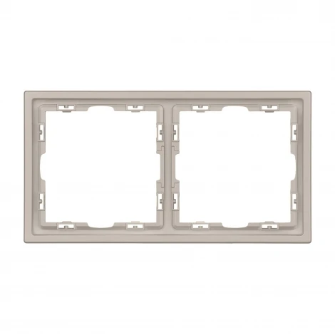 Рамка пластиковая FRM-NOBE-SFPL-2-CA (Arlight, Кашемир) 059456