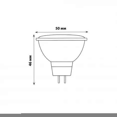 Лампа светодиодная, форма "JCDR", матовая, теплый белый свет 3000K Volpe Norma LED-JCDR-7W/3000K/GU5.3/38D/NR