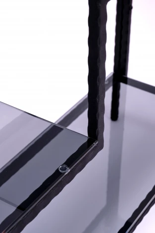 Консольный стол AllConsoles 1012-CB loft grey черный муар