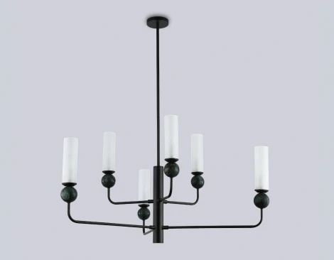 Потолочная люстра на штанге с мрамором Ambrella Ceramo Modern LH53274