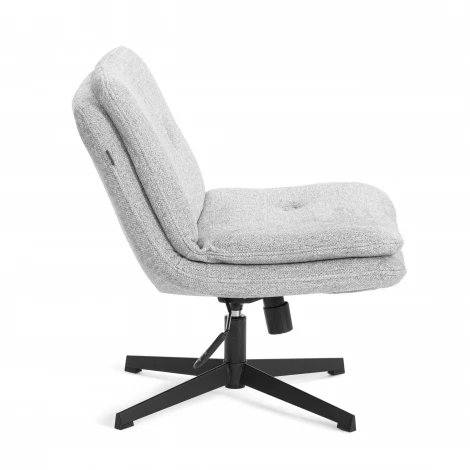 Кресло лаунж Oslo/Осло крестовина, велюр/букле, VT shape silver Tetchair 25433