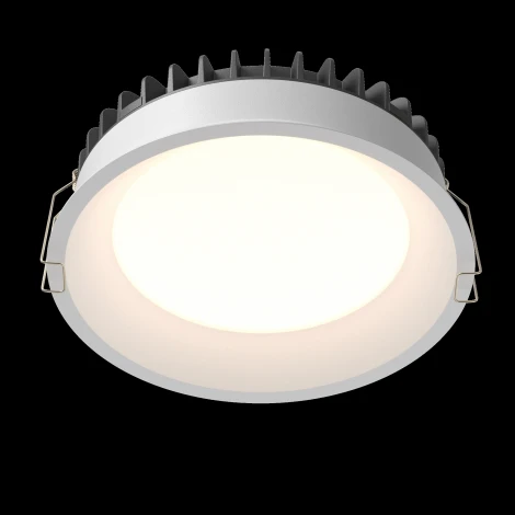 Встраиваемый светильник 24W Maytoni Okno DL055-24W3-4-6K-W (LED, 220V, круглые, IP44)