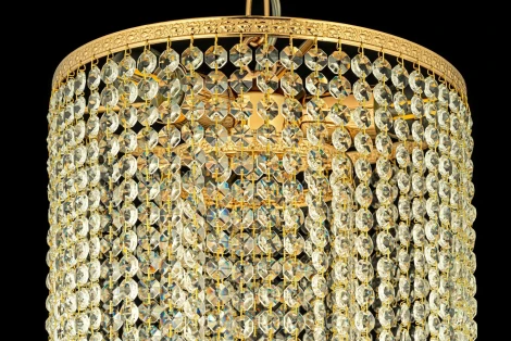 Подвесной светильник каскадный Arti Lampadari Stella E 1.5.30.101 G (220V, хрусталь, на цепи)