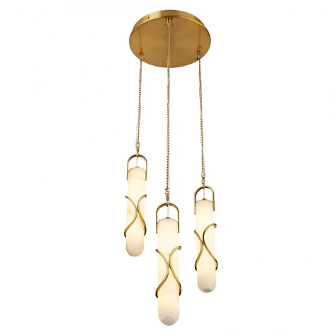 Подвесной светильник Odeon Light Parma 6672/30L белый/алебастр/бронз/металл IP20 LED 30W 3000K 220-240V