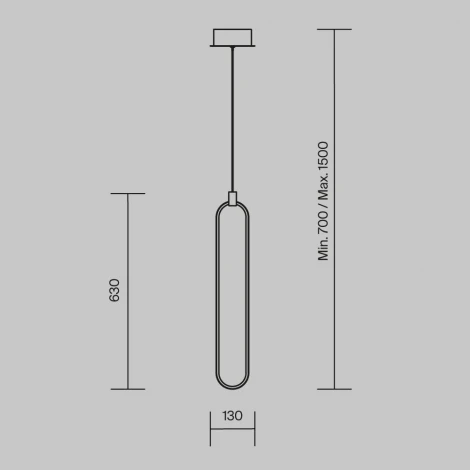 Подвесной светильник Maytoni Chain MOD017PL-L13G (LED, 220V, на проводе)