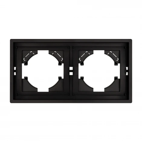 Рамка пластиковая FRM-TENDO-PL-2-BK (Arlight, Черный) 053840