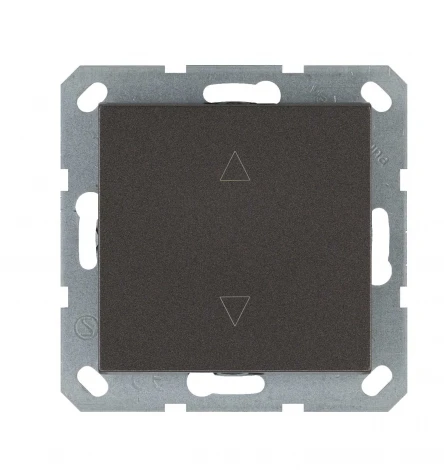 Выключатель жалюзи одноклавишный (мокко) Jasmart G-Classic G3018Z