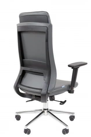 Офисное кресло Chairman 500LUX Россия экокожа cерый 7184505