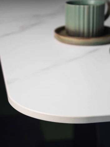 Стол раскладной Sheffilton SHT-T75 Белый мрамор/черный 4830351302