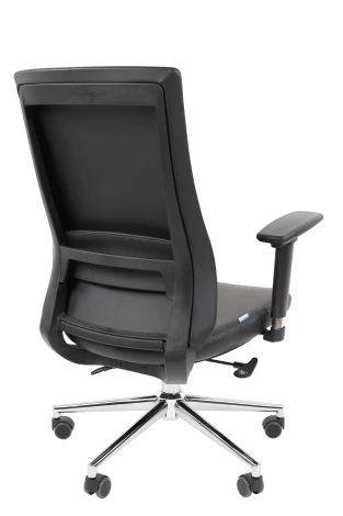Офисное кресло Chairman 500LUX Россия экокожа черный БП 7210650
