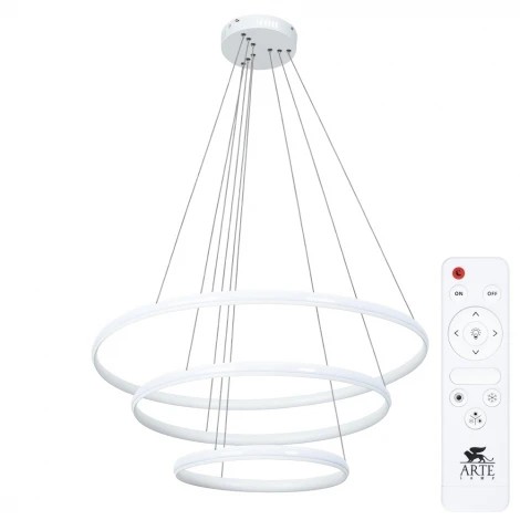 Подвесной светильник ярусный Arte Lamp Meridiana A2198SP-3WH (LED, 220V, пульт управления, на тросе)