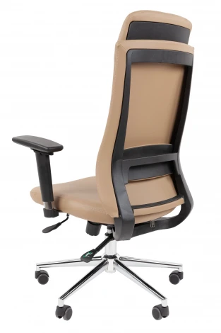Офисное кресло Chairman 500LUX Россия экокожа бежевый 7184521