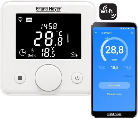 Терморегулятор Grand Meyer W330 Wi-Fi (Кремовый)