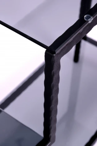 Консольный стол AllConsoles 1012-CB loft grey черный муар