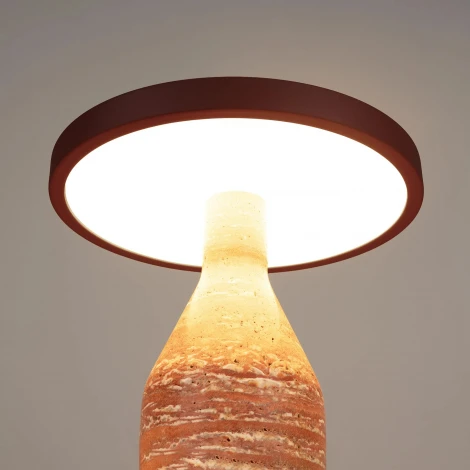 Настольная лампа SP-CROOD-TAB-R22.5x24-7W Warm3200-MIX (RD-BRG, 140 deg, 230V) (Arlight, IP20, Травертин) 061732