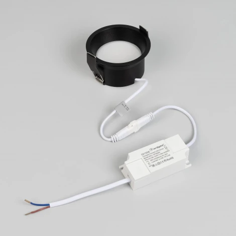 Светильник встроенный MS-BREEZE-BUILT-R82-9W Warm3000 (BK, 80 deg, 230V) (Arlight, IP20 Металл) 036619(1)