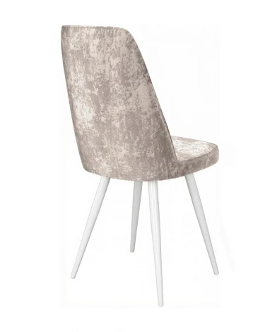 Стул DikLine 327 поворотный M02 бежевый, ножки белые 00-00084789