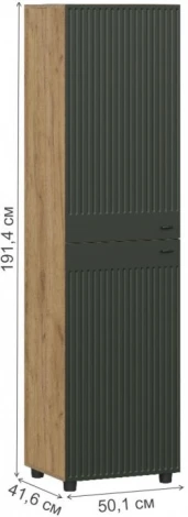Шкаф Эдолина глухой (Эдолина дуб золотой / олива софт) Woodville арт.582105
