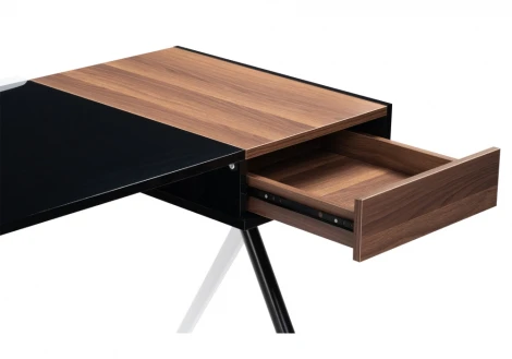 Компьютерный стол koneli dark walnut / black