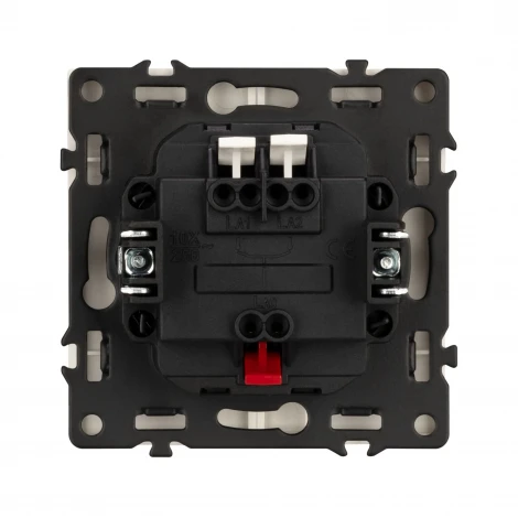 Механизм звонкового выключателя двухклавишный SWT-NOBE-MKR2-SFPL-IS (230V, 10A) (Arlight, Никель) 061786